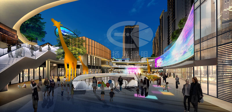 商業廣場夜景照明設計 商業廣場夜景照明設計